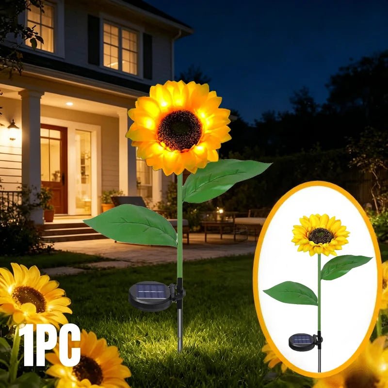 Solar Garden Sunflower Lights