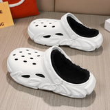 Women And Men's Warm Plush Clogs