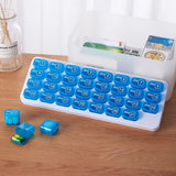 Portable 31 Days Medicine Box With Detachable Compartments