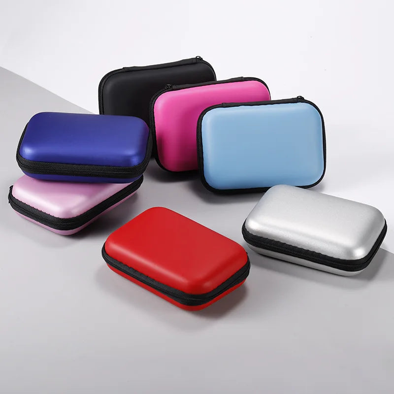 Zipper Carry Case in Multi-Colors For Cards Or Earphones
