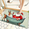 VIKAMA Thick Absorbing Anti-Slip Christmas Machine Washable Floor Mat