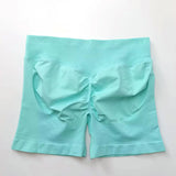 NCLAGEN 4.5" Women's  Low Ribbed Band Scrunch Butt Seamless Impact Shorts