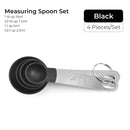 Multicolor 4pcs Stainless Steel Handle Measuring Cup Or spoons.