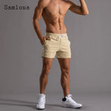 Men's Leisure Shorts With Lace Up And Pockets