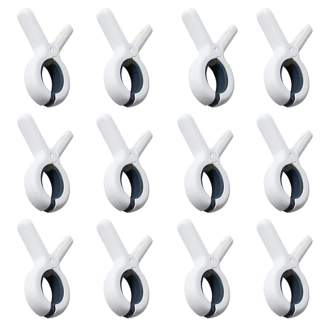 1/3/6/12Pcs Plastic Clothes Pins with Strong Anti-Rust Springs
