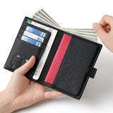 Men Or Women's RFID Slim Leather Passport Holder With Card And Money Slots