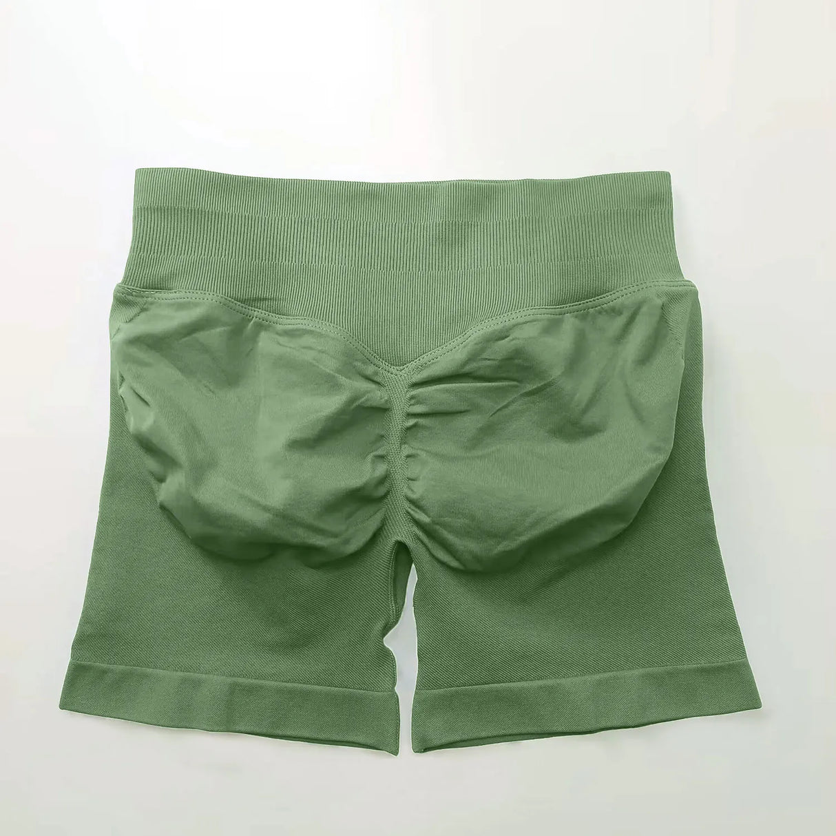 NCLAGEN 4.5" Women's  Low Ribbed Band Scrunch Butt Seamless Impact Shorts