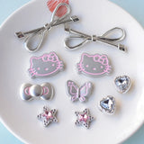 Silver Hello Kitty Charms Shoe Accessories