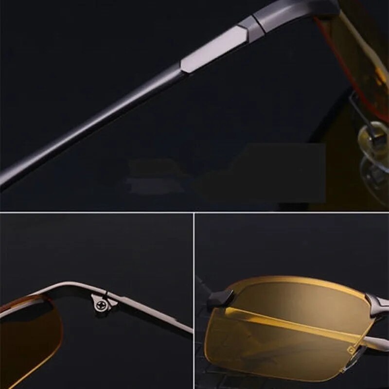 Polarized UV Yellow Night Vision Driving Glasses.