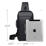 Women Or Men's USB Charging Anti Theft Crossbody Shoulder Bag