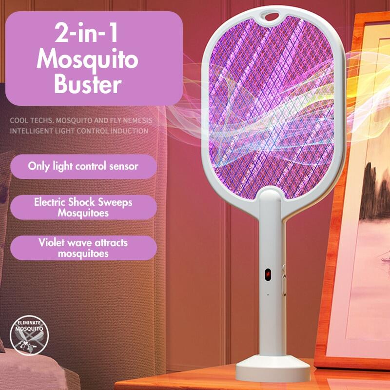 USB rechargeable 3 In 1 Electric Fly/Mosquito Swatter.  3000V