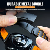 Luxury Titanium Strap for Apple Watch Ultra 3/2 49mm Series 11 10 46mm 45mm 44mm 42mm Or Silicone Bracelet For iwatch 9 8 7 6 SE 5