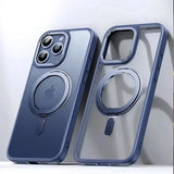Magnetic 360°Rotation Stand Phone Case For Iphone 12 13 14 15 16 17 Pro Max Plus With Ring Holder
