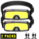 USB Rechargeable LED Head Lamp with built-in 1200mah battery .