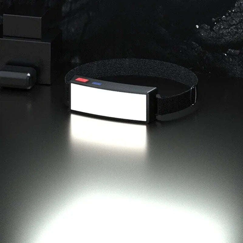 Powerful Headlamp With COB LED Built-in Type-C Rechargeable Battery