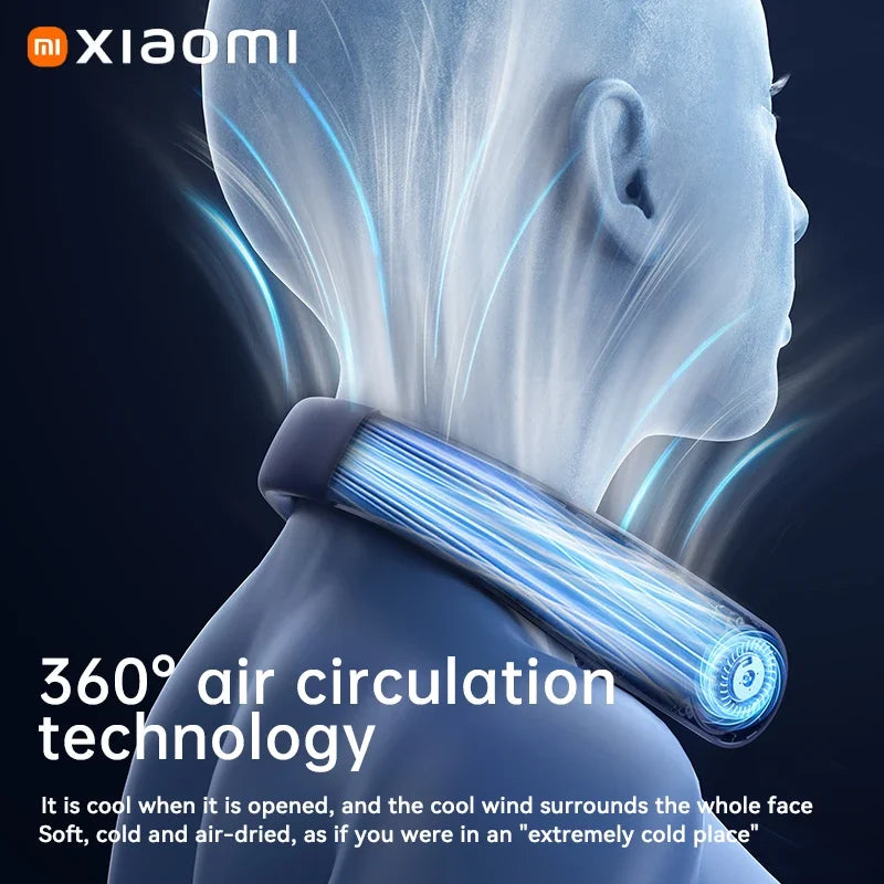 Xiaomi 5-speed 8000MAH Rechargeable Neck Fan With LED Digital Display
