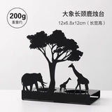 Metal Black Luminous Decoration Candle Holder