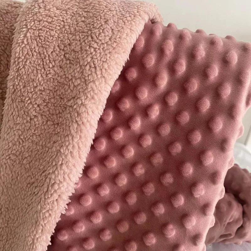 75*100cm Newborn Baby Soft Warm Velvet Blanket