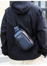 Men's Anti Theft USB Charging Crossbody Bag