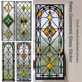 Electrostatic Vintage Stained Glass Window Sticker