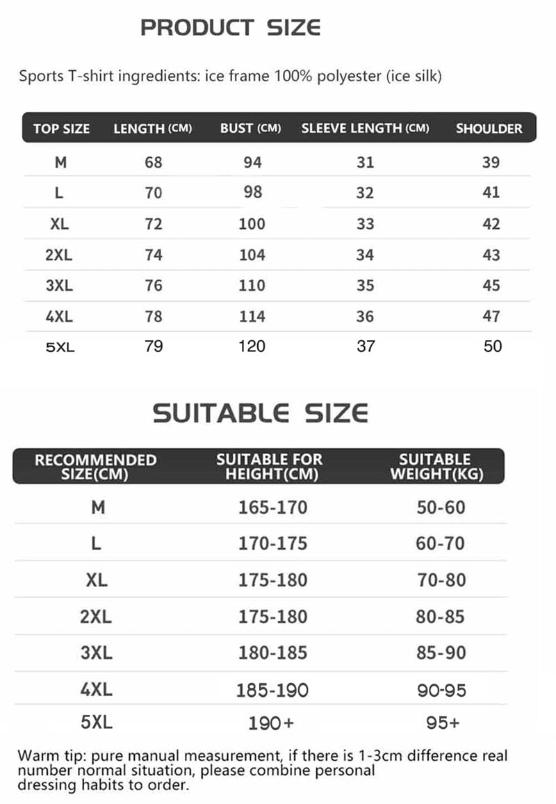 Men's multicolor short sleeve gym shirts. Quick drying, breathable sportswear