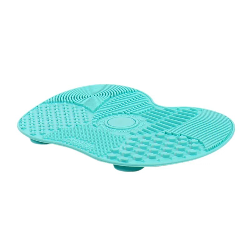 Silicone Pad with Suction Cups For Cleaning Makeup Brushes.