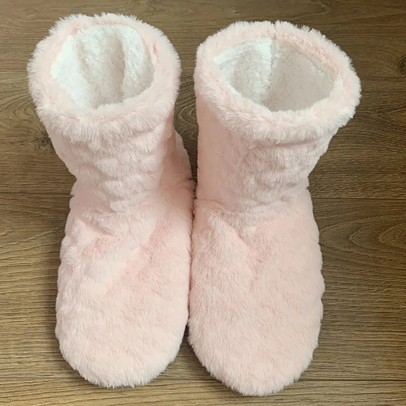 Men And Women's Thick Warm Non-Slip Plush Slippers.