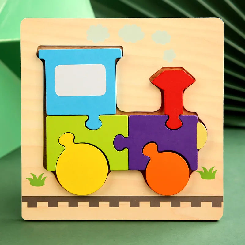 Children's 3D Wooden Educational Puzzles.