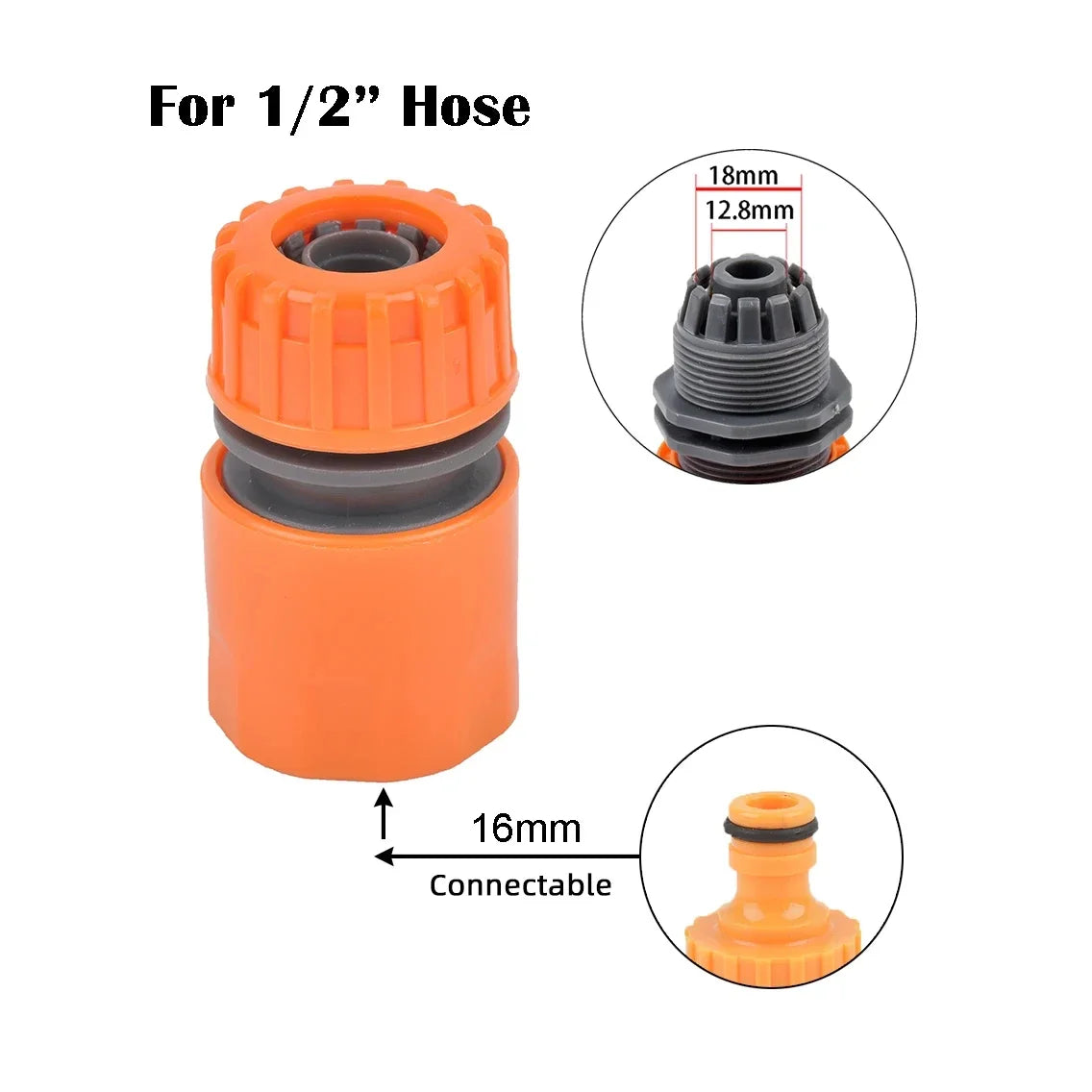 1-Pcs 1/2" 3/4" 1" Garden Hose Quick Connect Adapters