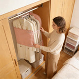 Vacuum Compressed Adjustable Seasonal Storage Organizer For Suits Coats Or Sweaters