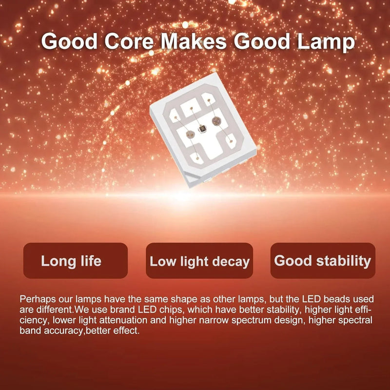 100W Infrared 660nm & 850nm NIR Therapy Lamp With Stand For Pain Relief