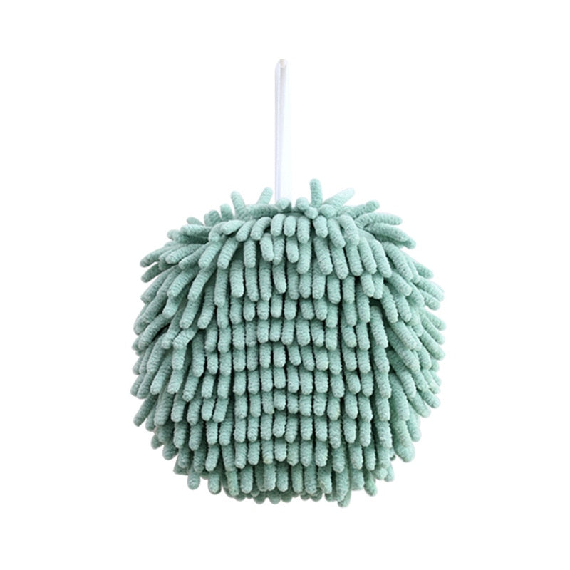 Soft Chenille Microfiber Super Absorbent Hanging Hand Towel.