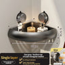Wall-Mounted Triangle Suction Cup Bathroom Organizer