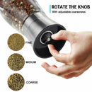 Adjustable Stainless Steel Glass Mill Salt Pepper Grinder