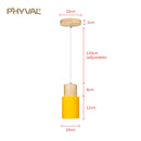 Nordic Wood Pendant Lights. E27 220V for Dinning Room, Kitchen or restaurant decoration.