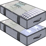 Storage Bag With Cover That Fits Under the bed With 4 Reinforced Handles