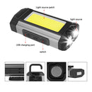 18650 Portable Camping USB Rechargeable COB LED Flashlight Power Bank With Magnet Waterproof Lantern 4000mAh