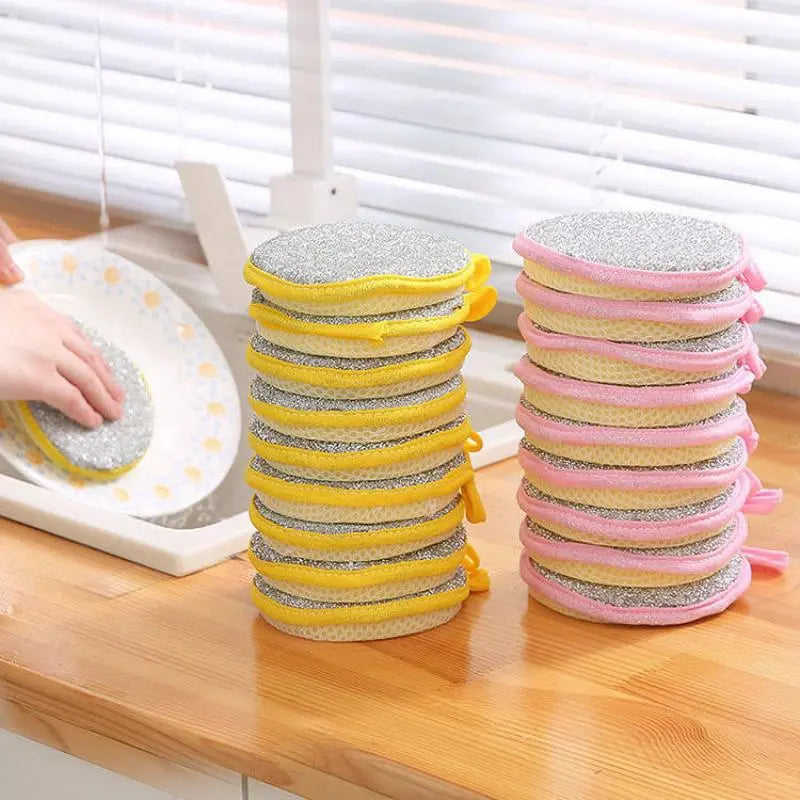 10/5/3PCS Double Side Dishwashing Sponge.