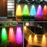Waterproof Solar RGB Or Yellow Lights for Step Fence Or Railing