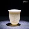 Chinese Three-dimensional White Porcelain Tea Cup