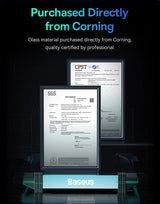 Baseus 0.4mm Corning Tempered Glass Anti-Peeping Screen Protector For iPhone 13 14 15 16 17 Max Pro