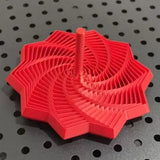 3D Printed Expanded Sensory Hexagon Fidget with Handle For Stress Relief