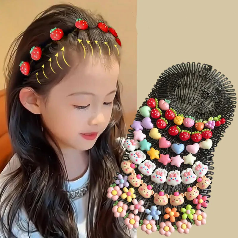 Children's r Colorful Hair Headband Clips