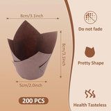 100pcs Oilproof Tulip Muffin Cupcake Liners