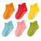 6 Pairs/lot 0 to 6 Yrs Cotton Children's Anti-slip Socks With Rubber Grips.