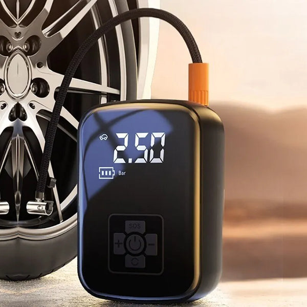 Wireless Car, Motorcycle Or Bicycle Air Compressor
