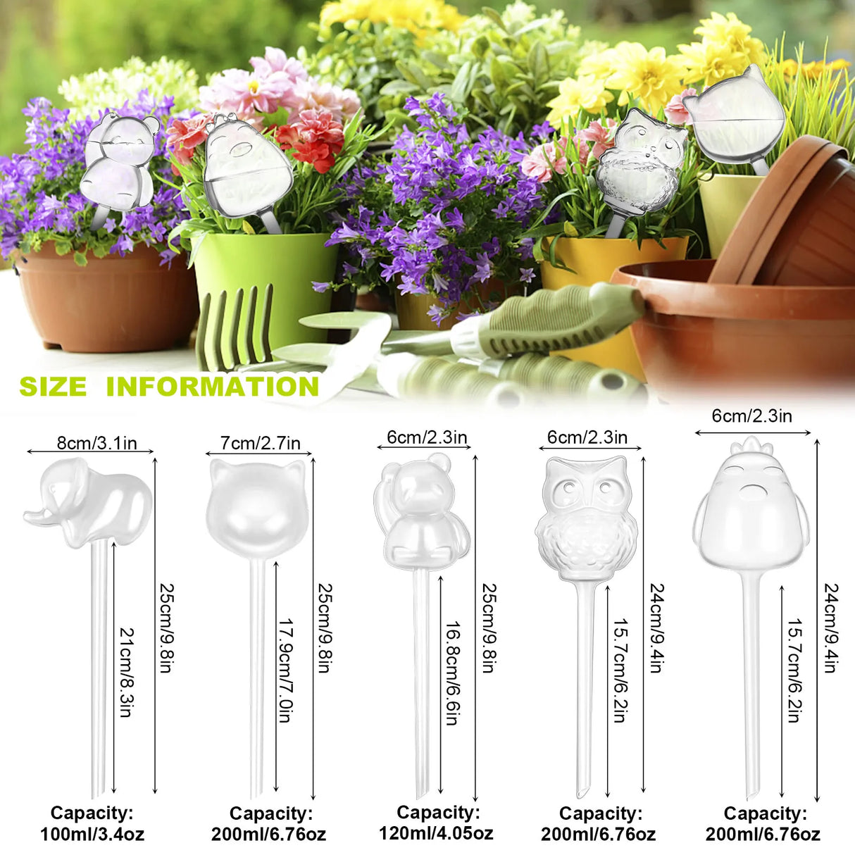 Plastic Automatic Indoor/Outdoor Plant Water Feeder.