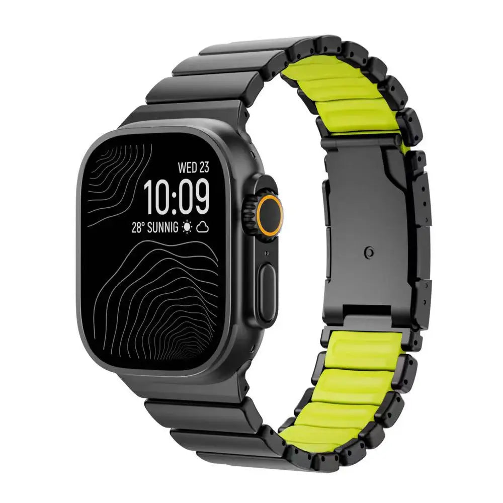 Luxury Titanium Strap for Apple Watch Ultra 3/2 49mm Series 11 10 46mm 45mm 44mm 42mm Or Silicone Bracelet For iwatch 9 8 7 6 SE 5