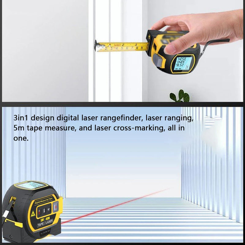 Stainless/Electronic 5 Meter Digital Laser Measuring Tape