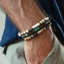 Men's Beaded Stretch Boho Bracelets.